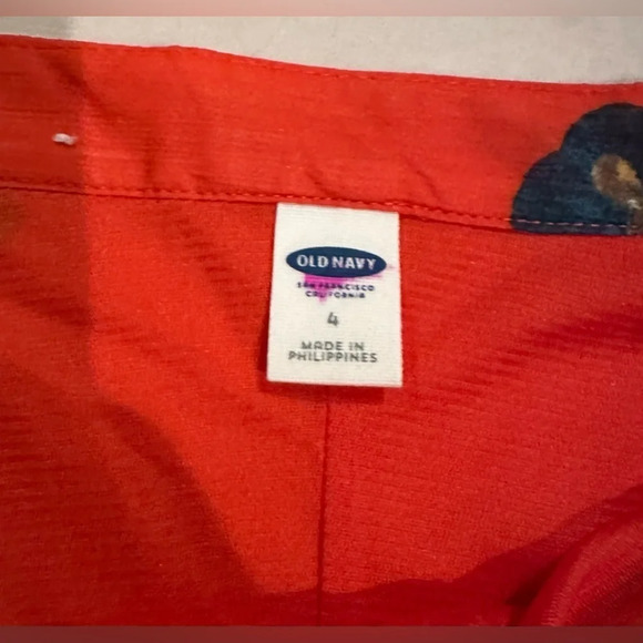 Old Navy 2 tier floral skirt with lining - size 4 - Picture 5 of 7